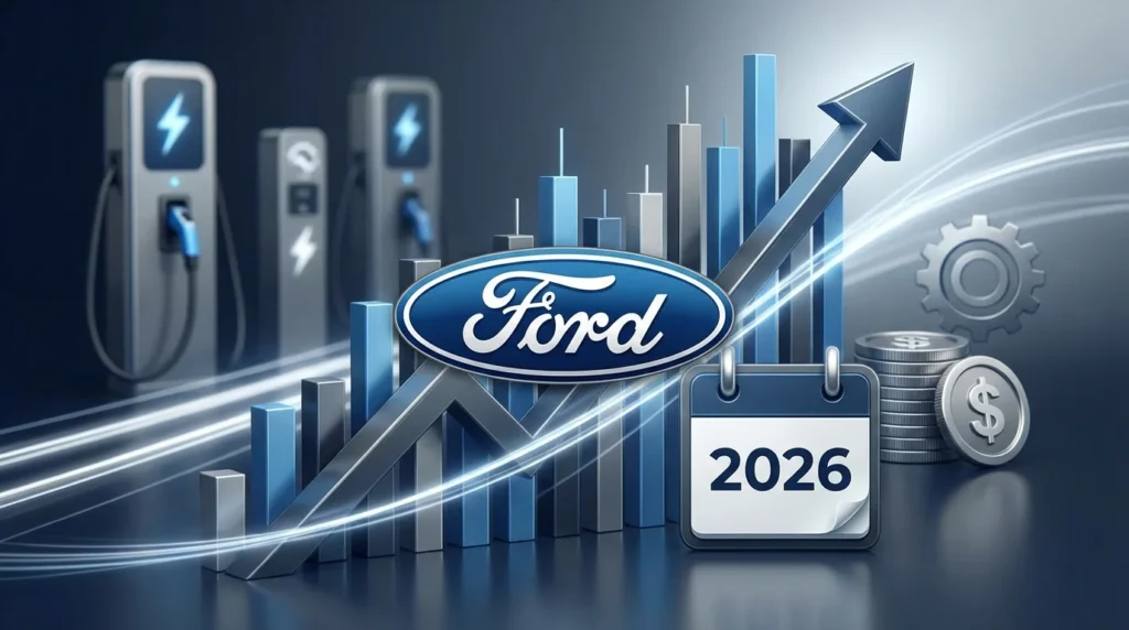 Ford stock market growth with electric vehicle innovation in 2026