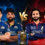 Gujarat Titans and Royal Challengers Bengaluru players ahead of the IPL 2026 Final at Narendra Modi Stadium Ahmedabad