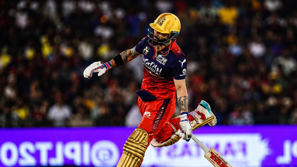 Virat Kohli celebrating after explosive batting performance for RCB in IPL 2026